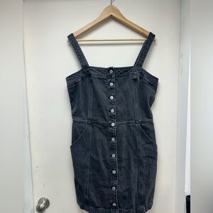 Levi's Charcoal Denim Jumper Dress